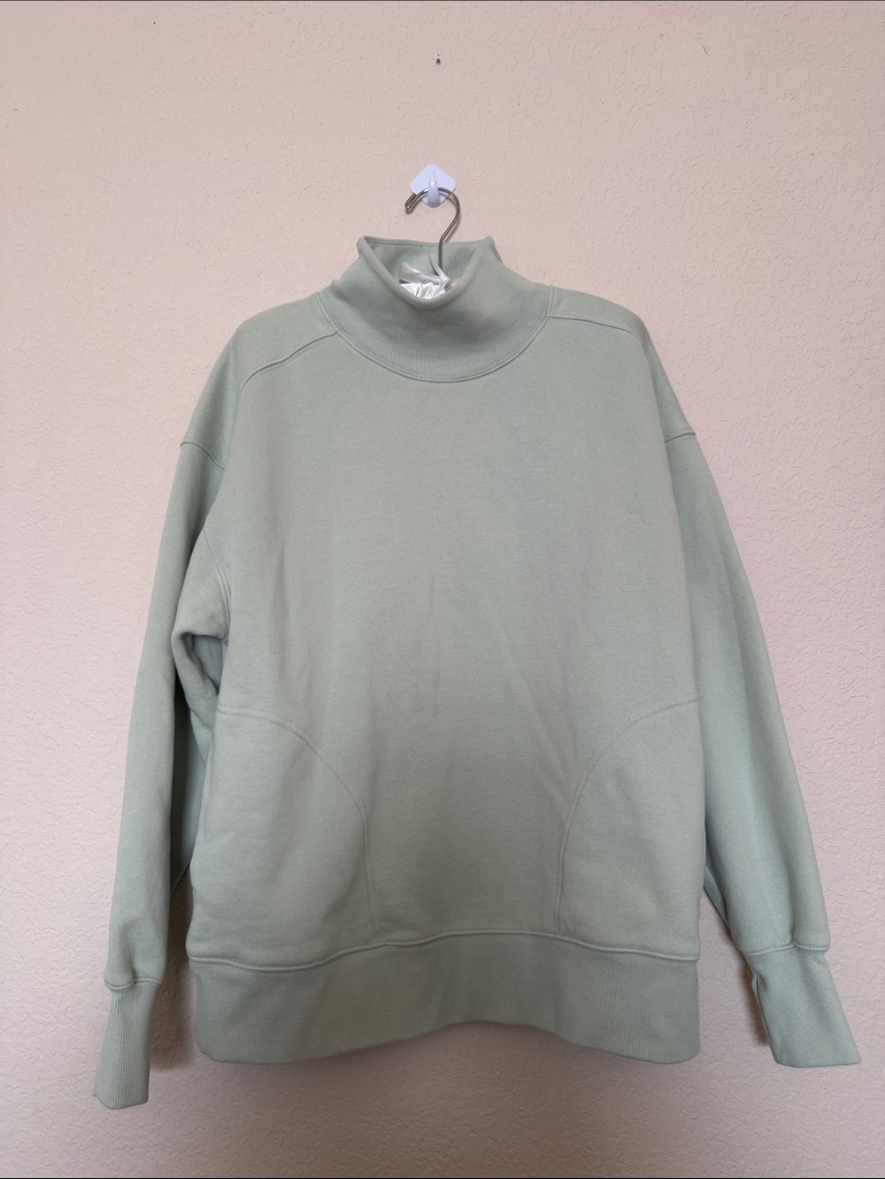 Offline by aerie Sage Green Mockneck Pullover Sweatshirt